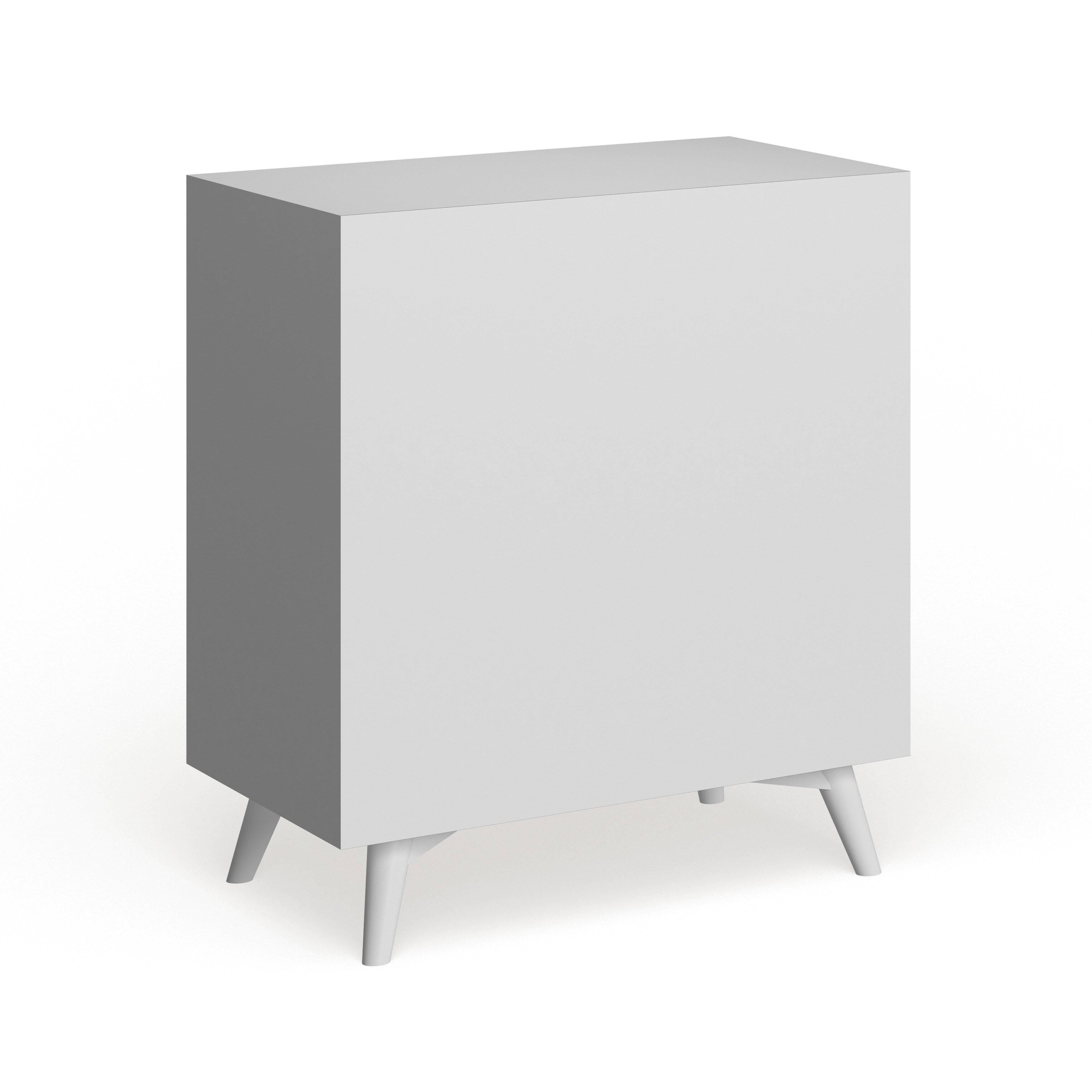 Brown Wood 3-Drawer Small Chest E981