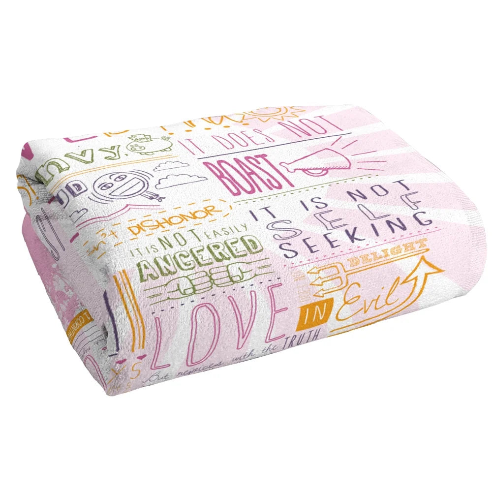 Love is Patient Beach Towel U64224