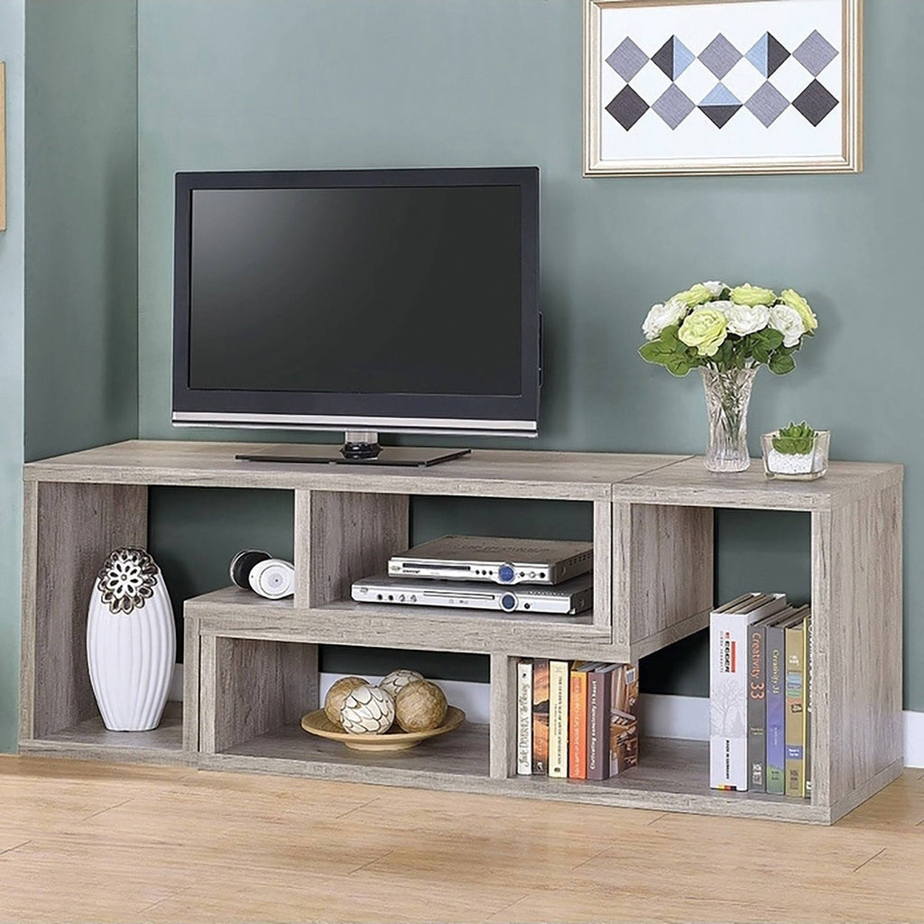 Grey Driftwood 2-Piece L-Shaped Bookcase Set A9009