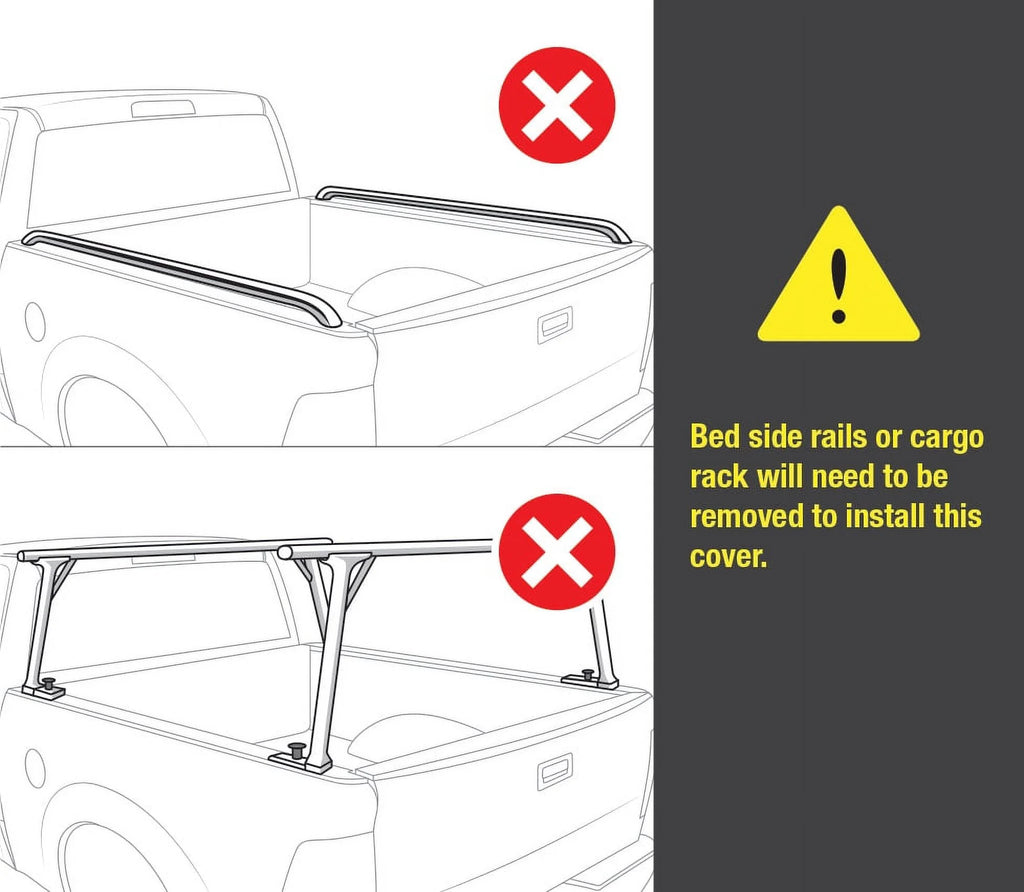 Soft Roll-up Truck Bed Tonneau Cover for 2020-2024 Chevy Silverado GMC Sierra 2500 3500HD 6'10" (82") Bed K7300