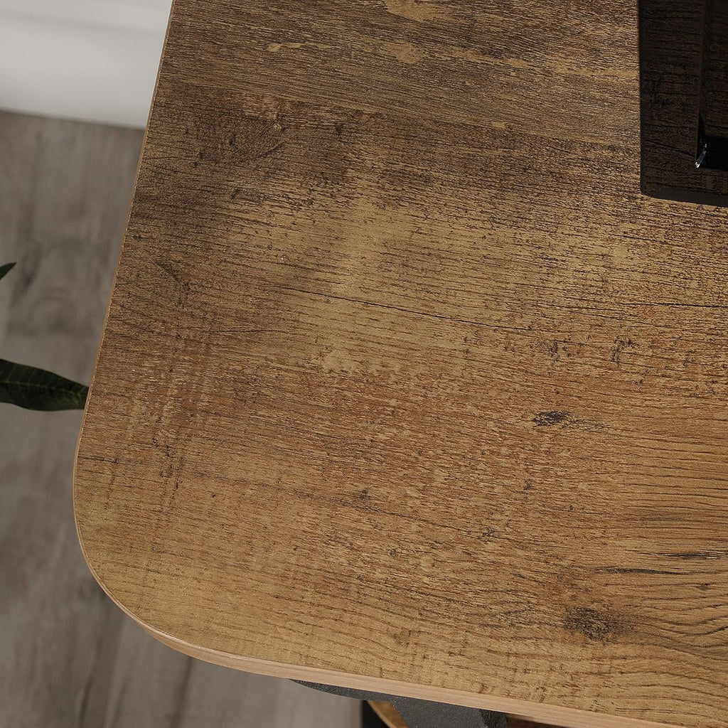 TV Credenza, Etched Oak Finish N906