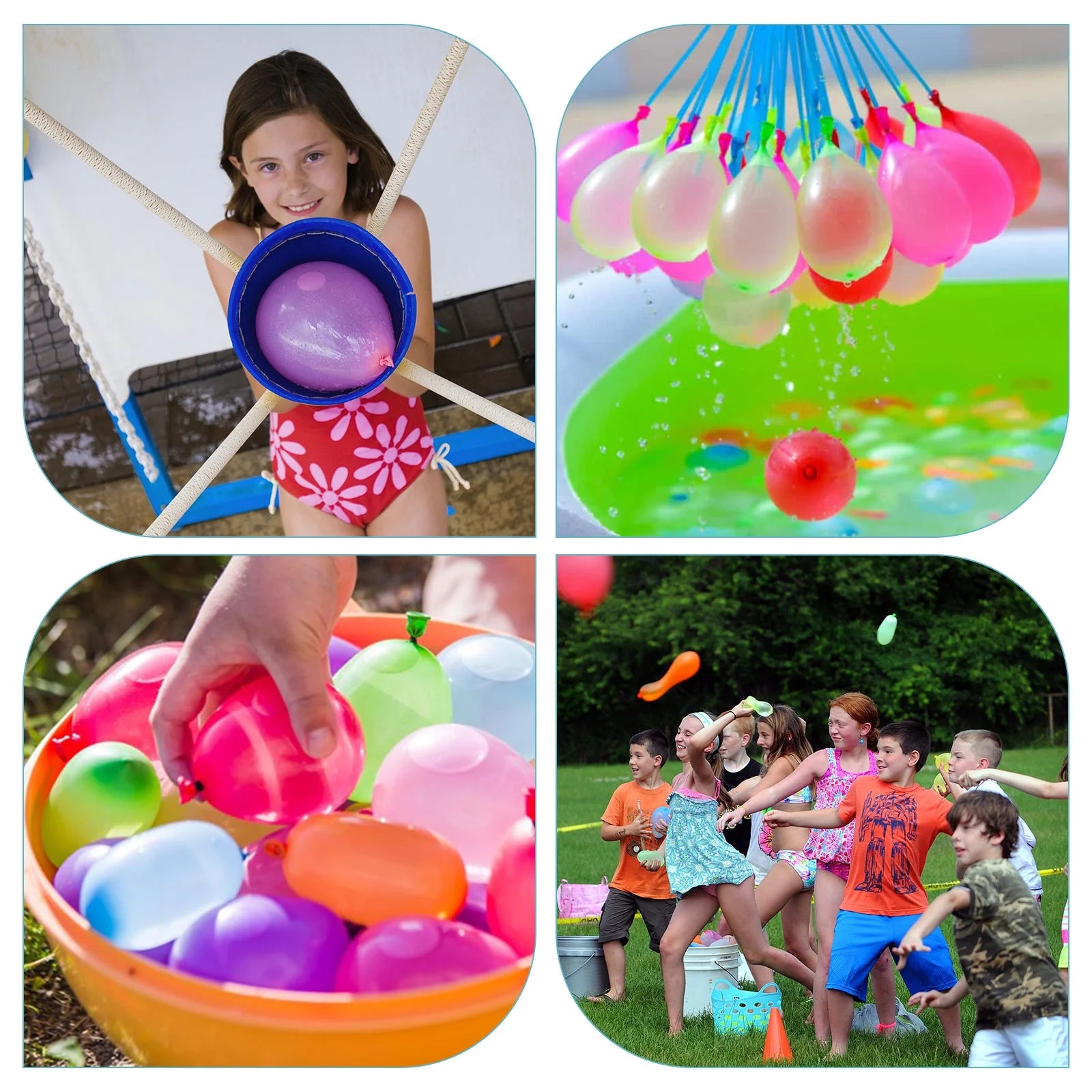 1200Pcs Multicolor Self Sealing Water Balloons X459222