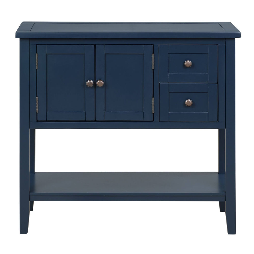 White Console Table with 2 Drawers O18078