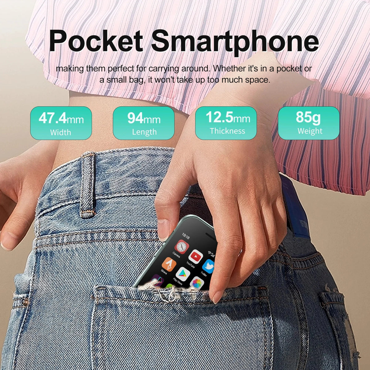 3.0" HD Display 4G LTE Mini Smartphone H8600