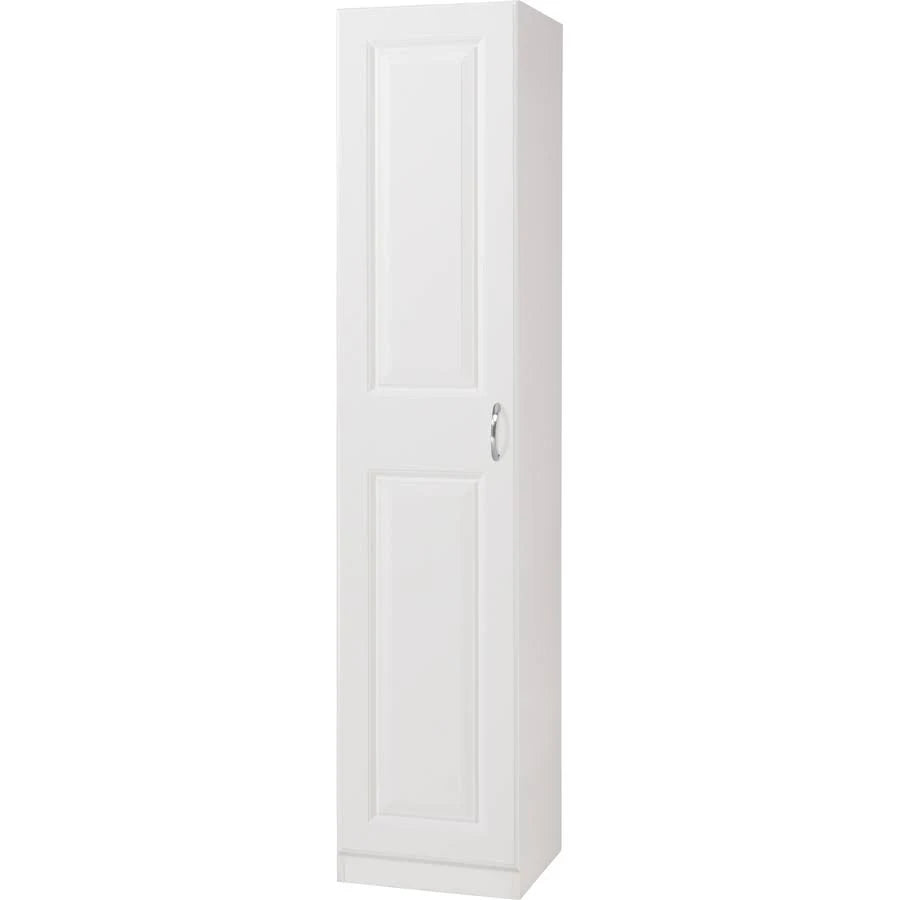 15-in W Wood Composite Wall-Mount Utility Storage Cabinet in White C503