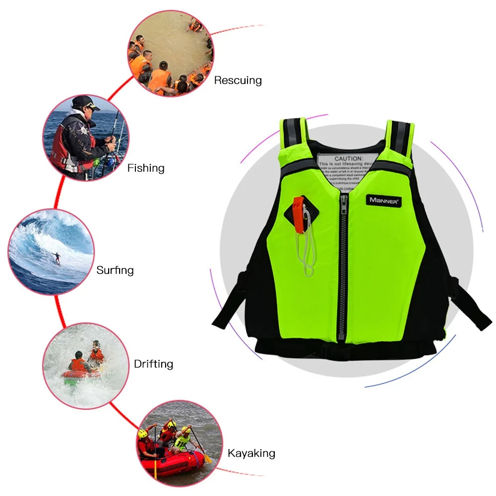 Swimming Zipper Swim Vest F3696