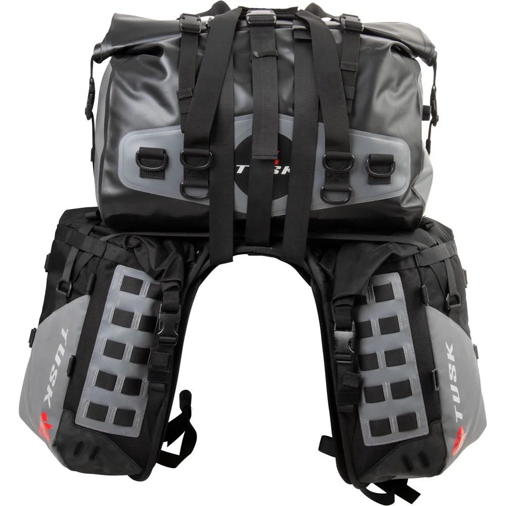 Rackless Luggage System with Medium Dry Duffel Tail Bag Standard Heat Shield O4221