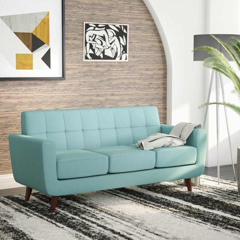 Linen Upholstered Tufted Sofa B100978