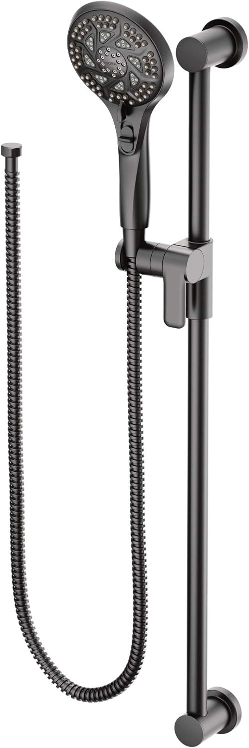 Chrome 5-Function Handshower with Slide Bar and Hose G66640
