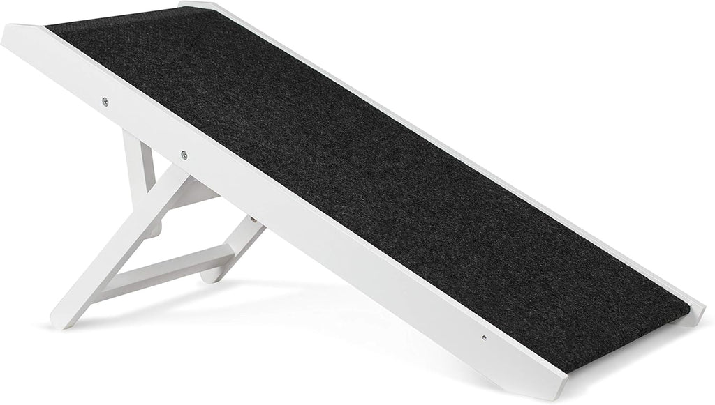 White Wooden Folding Dog Ramp for Small Dogs or Cats, Pack of 2 L8414