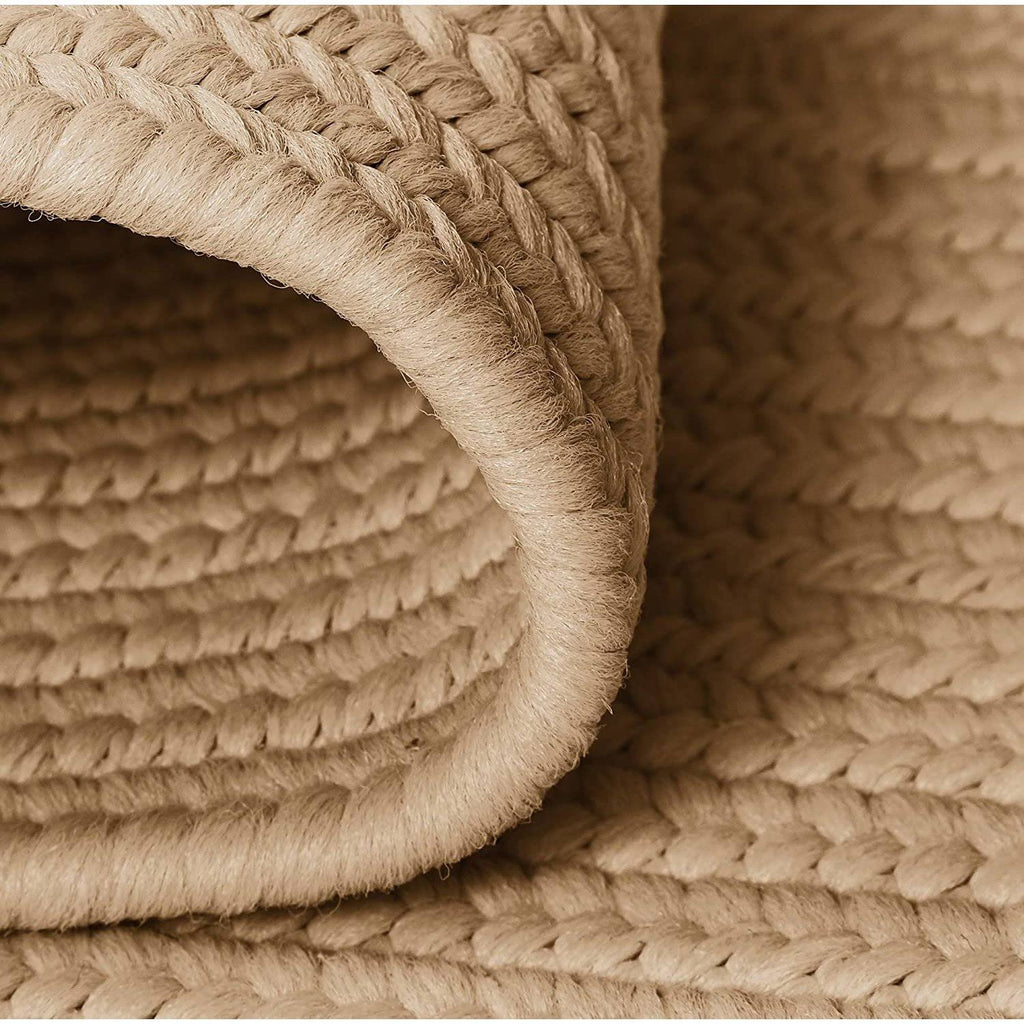 Cuban Sand 3' Round Braided Rug X25558