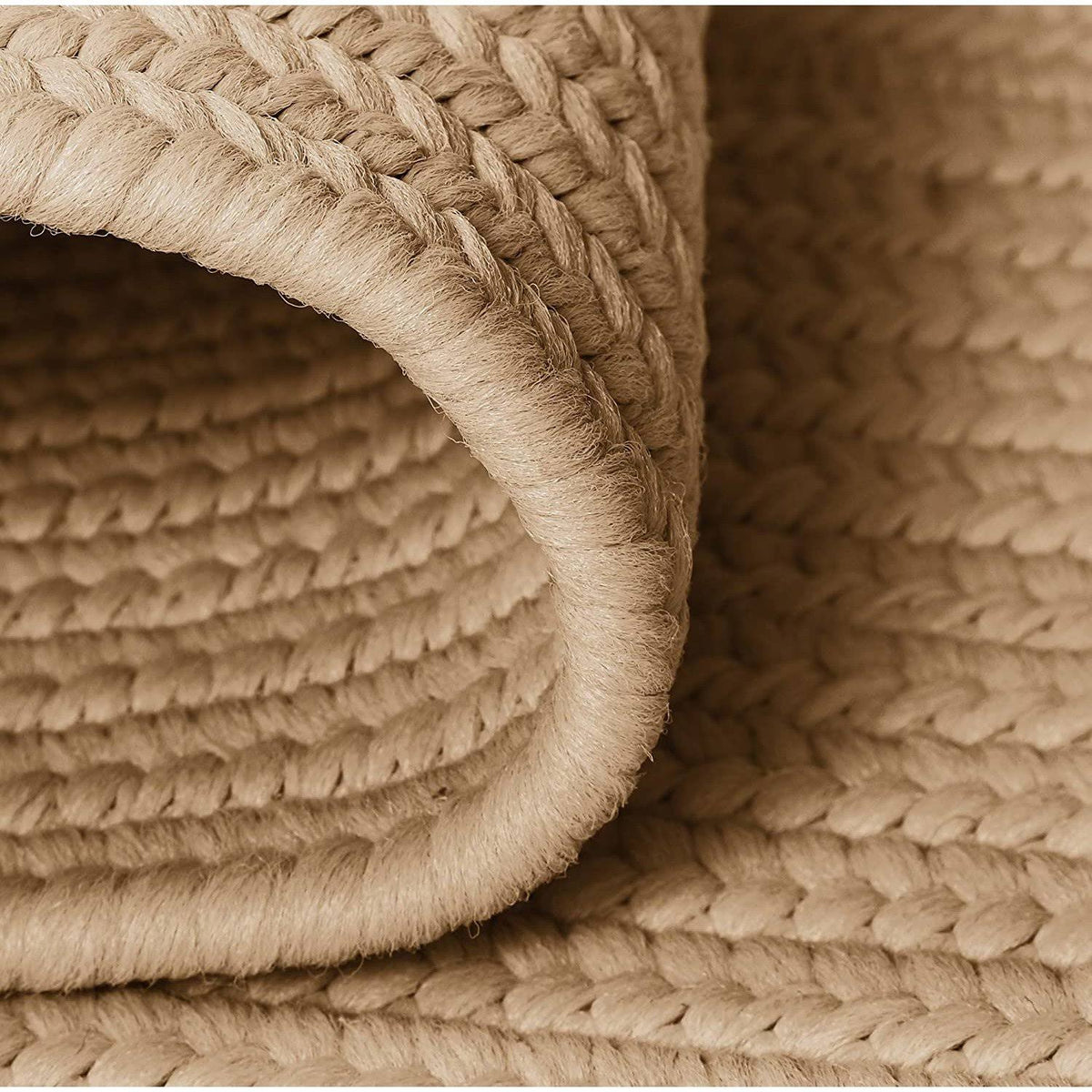 Cuban Sand 3' Round Braided Rug X25558
