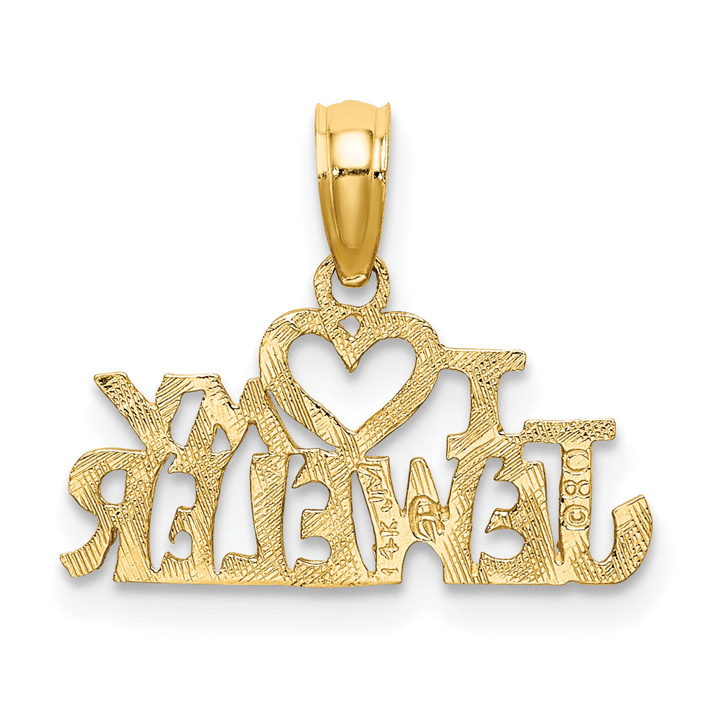 10K Yellow Gold Pendant Charm with 14K Yellow Gold Rope Chain Necklace 16'' Y218761