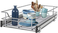 2 Tier Wire Basket Pull Out Organizer Shelf Sliding Drawer Storage for Kitchen Base J803