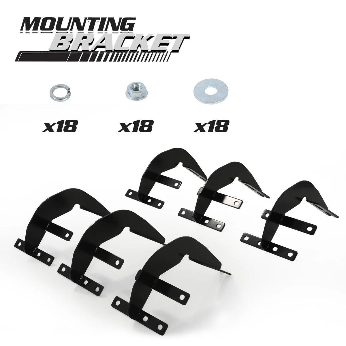 Black 6" Side Step Nerf Bars Running Boards C84164