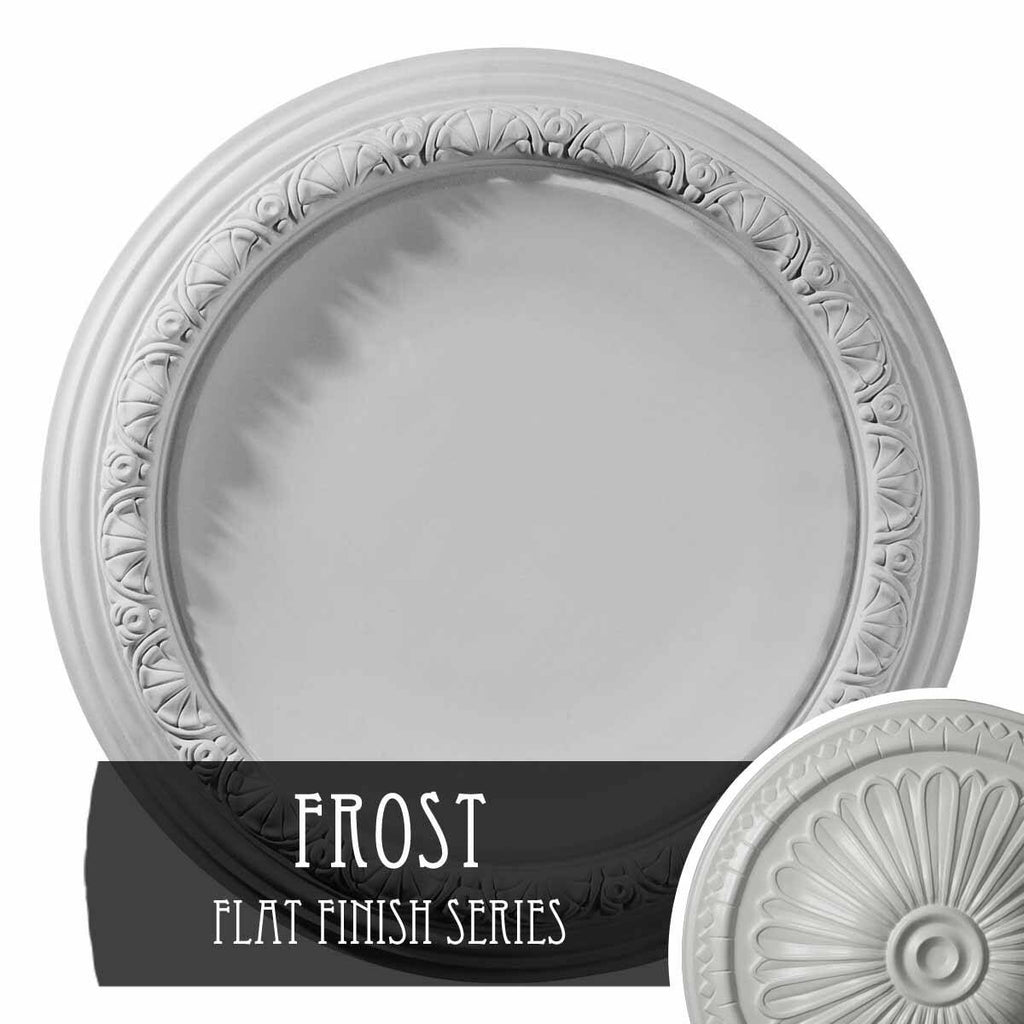 Carlsbad Ceiling Medallion, Hand-Painted Frost N18732