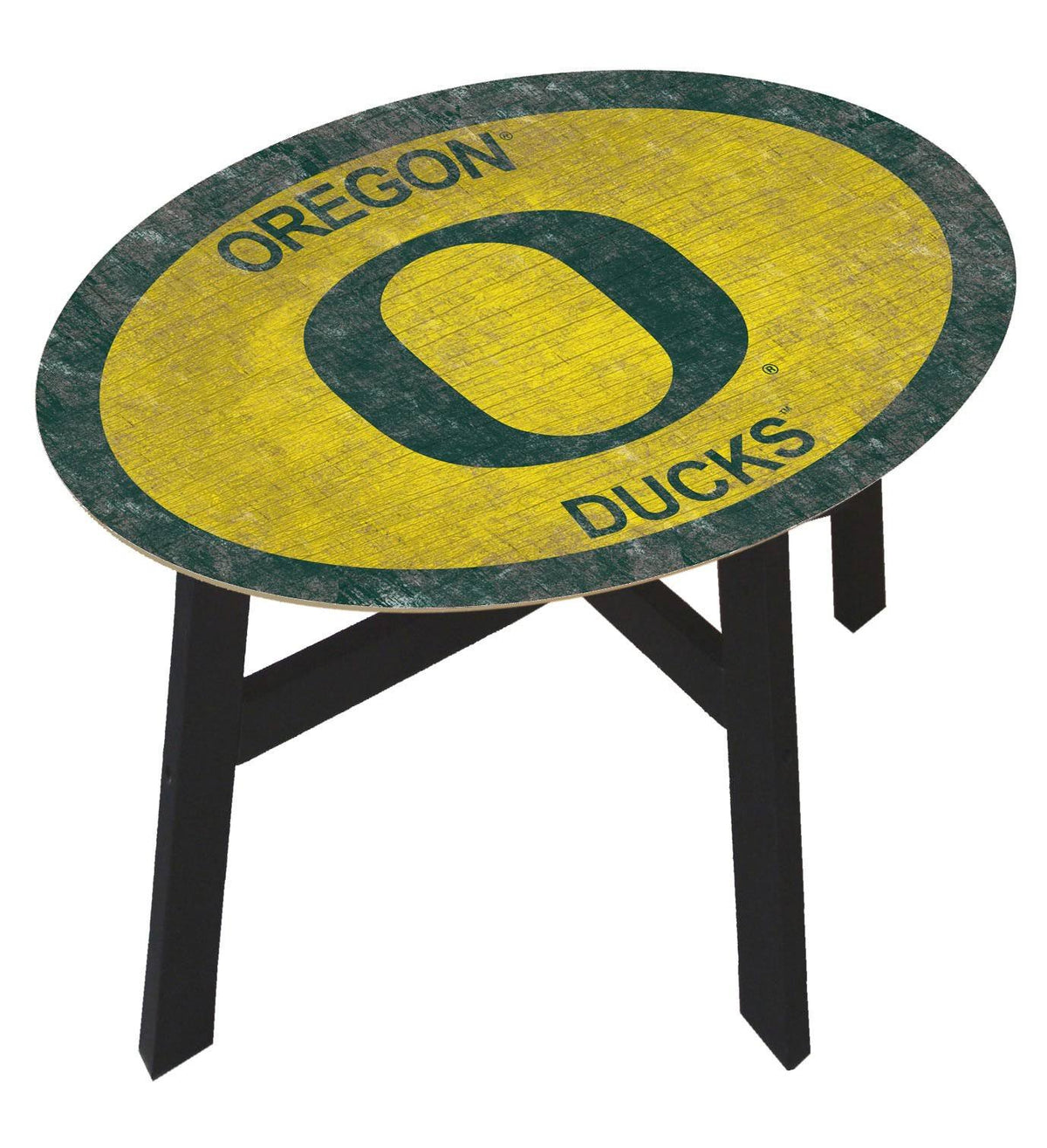 Oregon Ducks Wood Side Table D1233