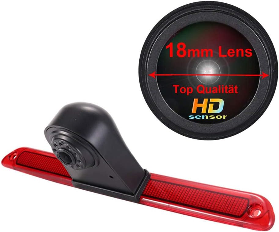 Car Third Roof Top Mount Brake Lamp Camera Brake Light Rear View Backup Camera M8498