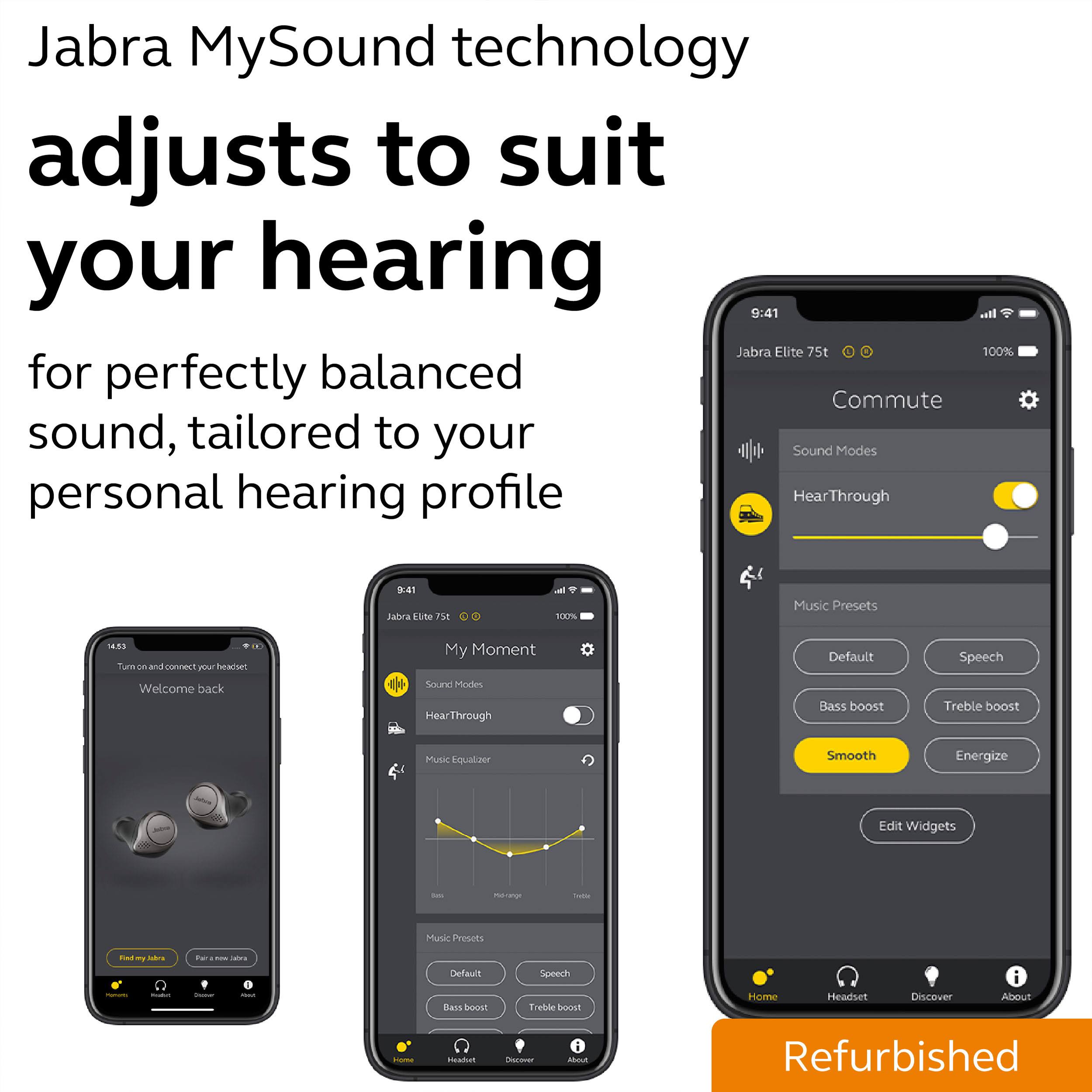Titanium Black Bluetooth Wireless In-Ear Earphones with Mic V9438