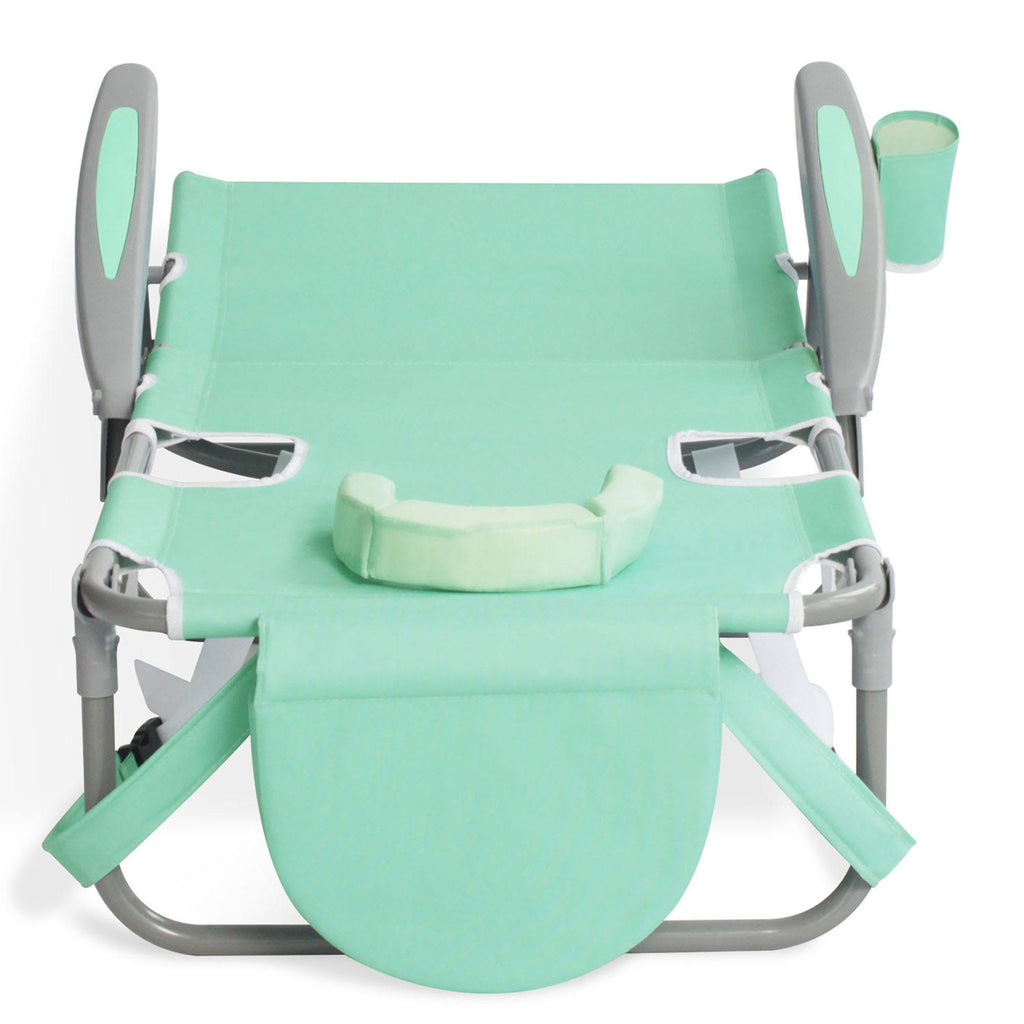 Teal Folding Reclining Outdoor Beach Camping Chair K45457