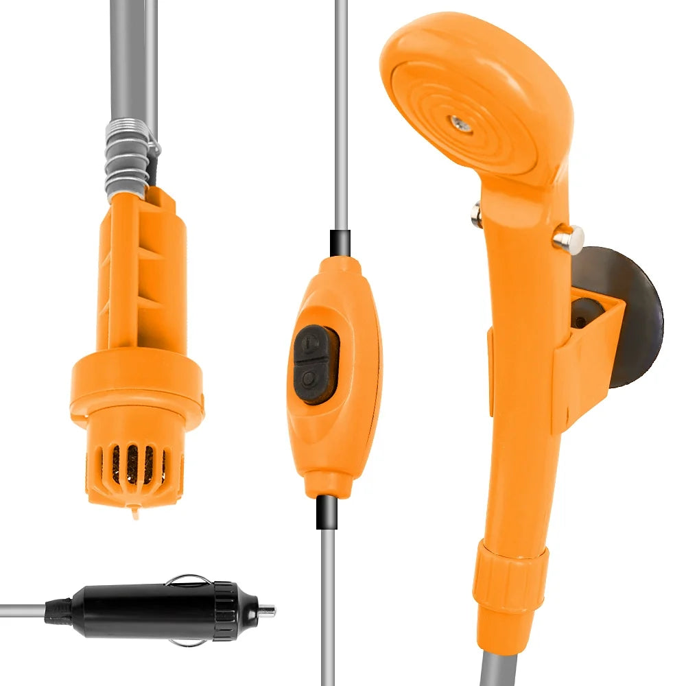 Folding Bucket Electric Camping Shower Kit P935
