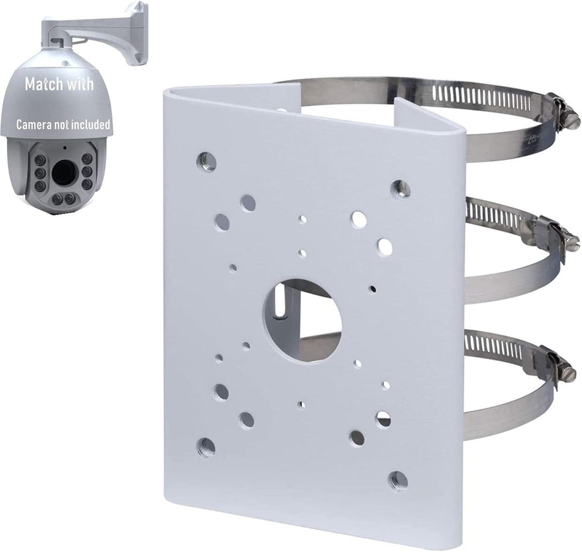 Pole Column Vertical PTZ Dome Camera Wall Loop Mounting Bracket for CCTV Security Surveillance Cameras R8363