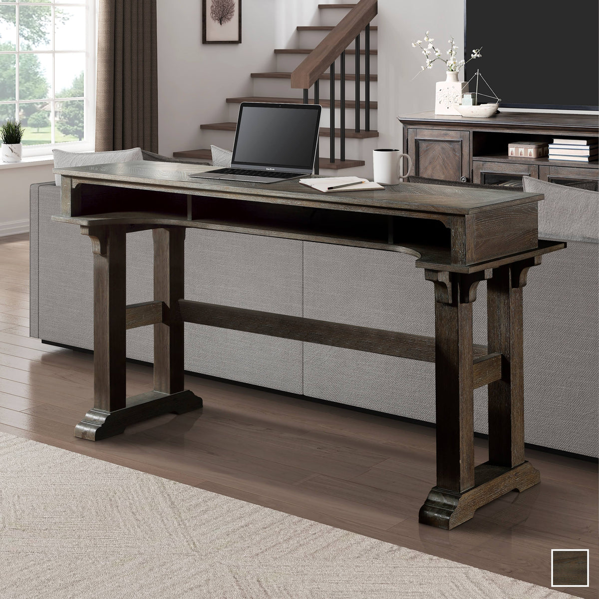 Driftwood Brown Console Bar Table T1003