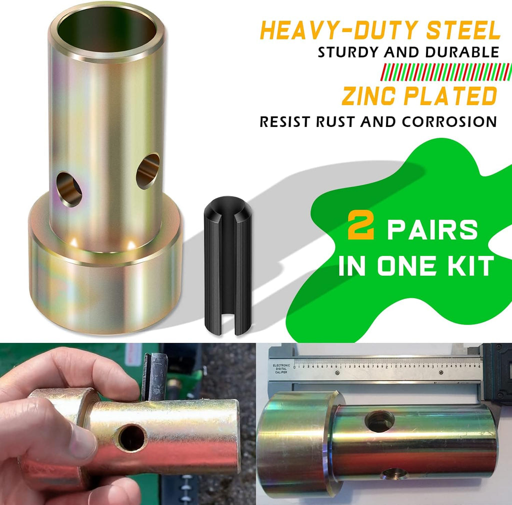 2 Pairs Cat 2 Quick Hitch Adapter Bushings Set for Category II 3-Point Tractor C1314
