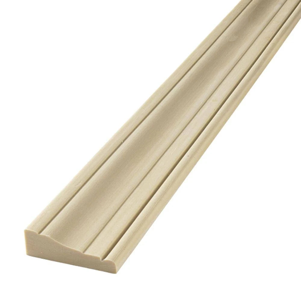 5/8 in. x 2-1/4 in. x 72 in. Polyurethane Flexible Half-Round Casing H6386