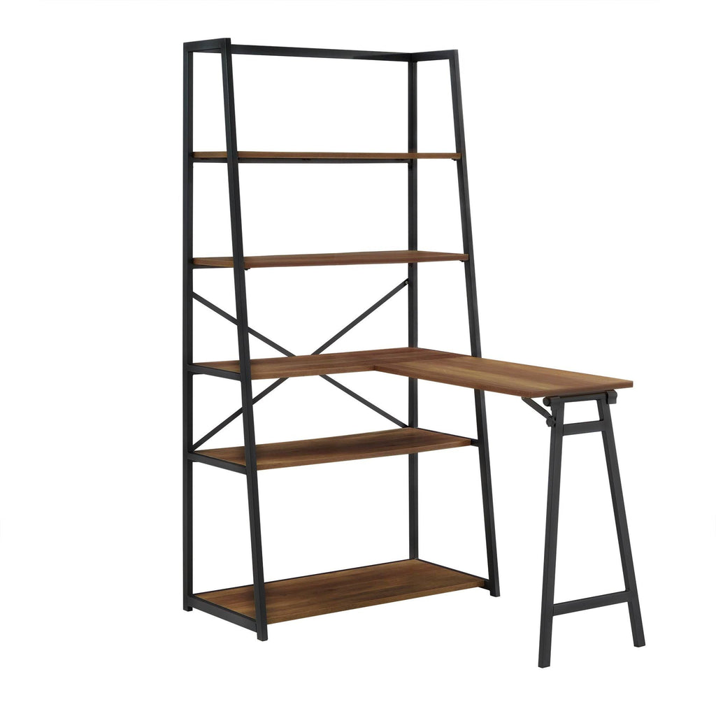 Folding Desk with Bookcase F8978