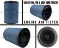 Semi Truck Engine Air Filter Pack of 2 D35853