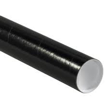 Black Mailing Tubes with Caps E54476