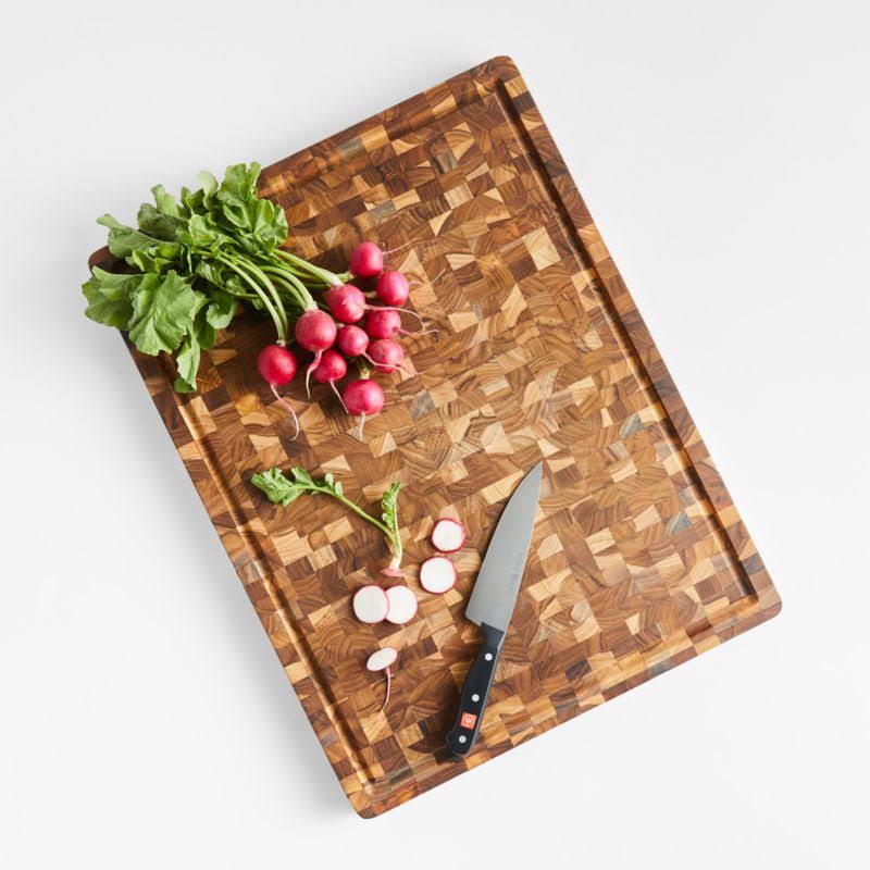 Teak Cutting Board with Juice Canal O541