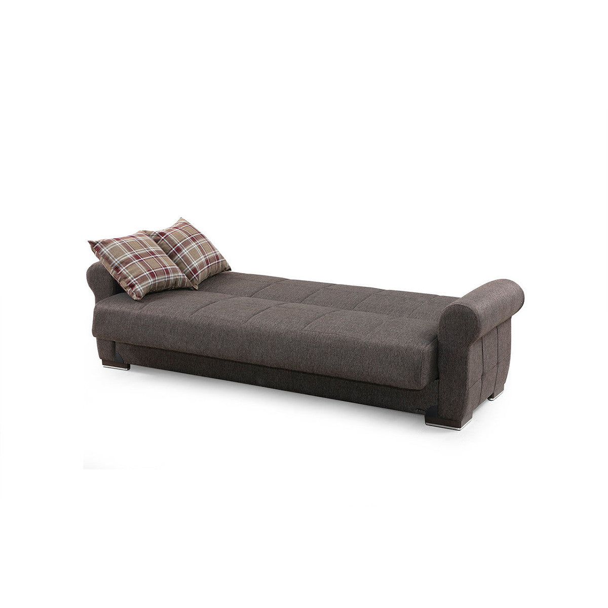Brown Fabric Sofa Bed E2591