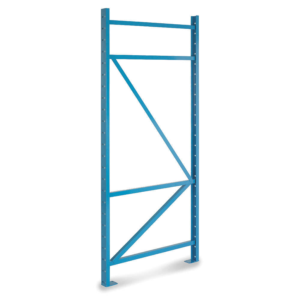 Blue Pallet Rack Upright Frame Q6545