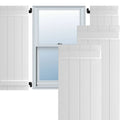 White Composite Board-n-Batten Shutters, Per Pair L796884