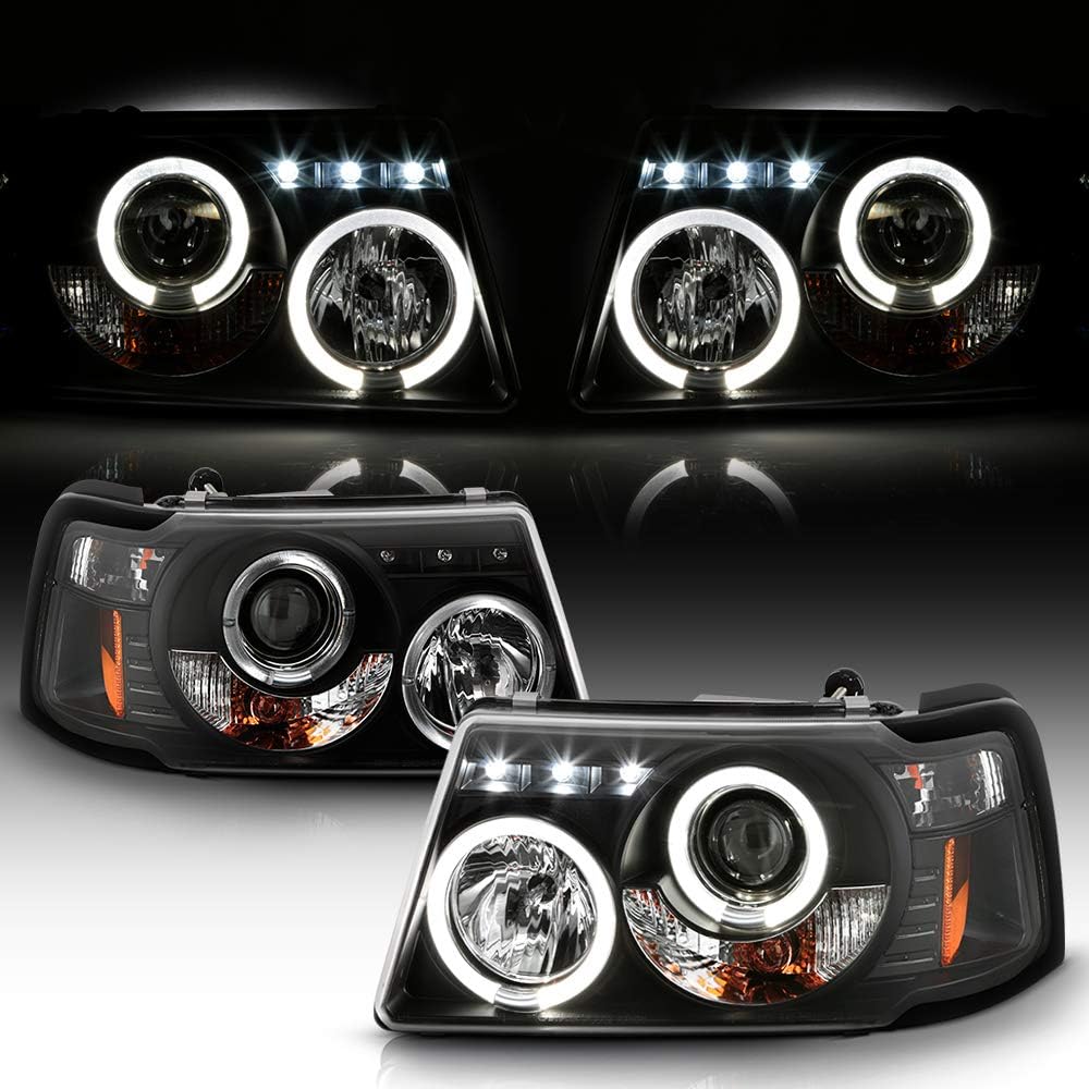 LED Halo Black Housing Projector Headlights S483
