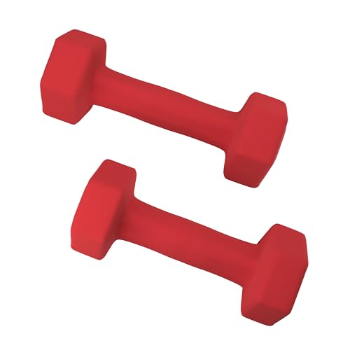 Neoprene Coated Dumbbell Hand Weight Pairs, 2LB, 4LB, 6LB, 8LB C103