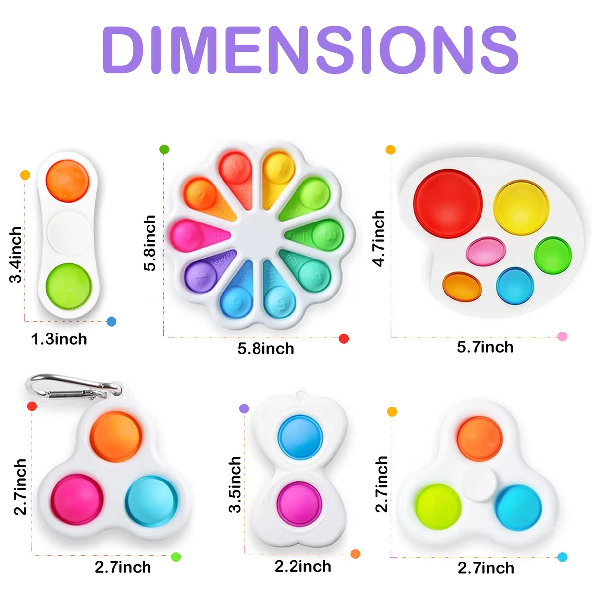 Push Bubble Fidget Sensory Toy Z3238