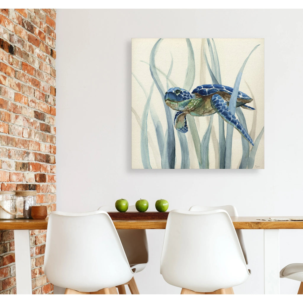 Turtle in Seagrass Gallery Wrapped Canvas P26632