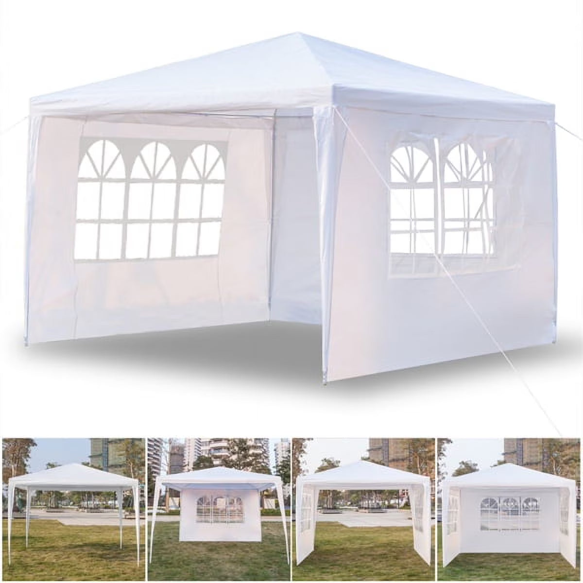 White Three Sides Waterproof Tent T8573
