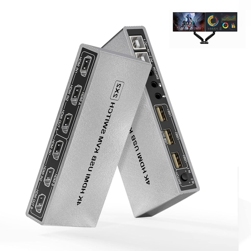 2 Port USB KVM Switch with Audio Output R435