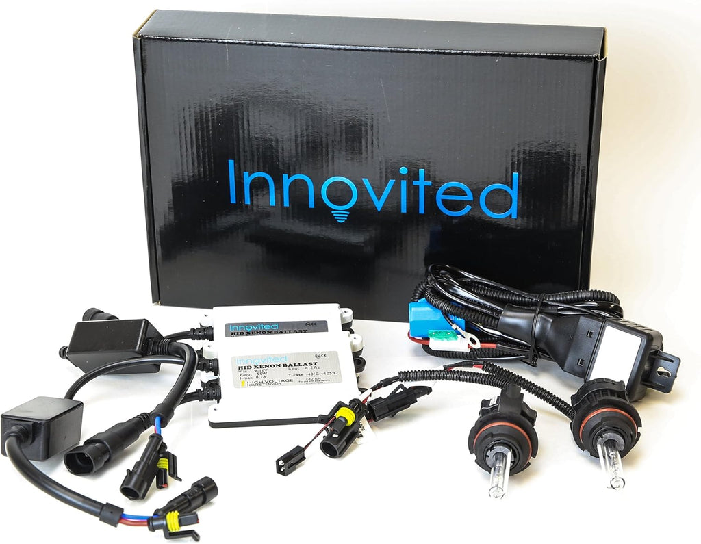 55W AC HID Bundle with Slim Ballast and Xenon Bulb H11 H9 H8 10000K Sky Blue Pack of 2 J343872