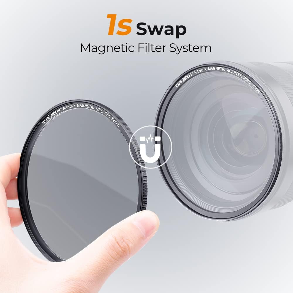 82mm Magnetic Lens Filter Kit MCUV CPL Neutral Density ND1000 Multi-Coated Optical Glass Z545