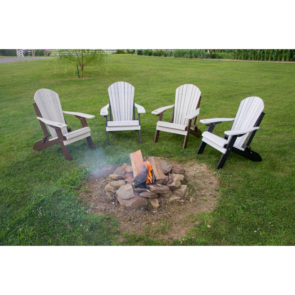 White Folding Adirondack Chair P9510