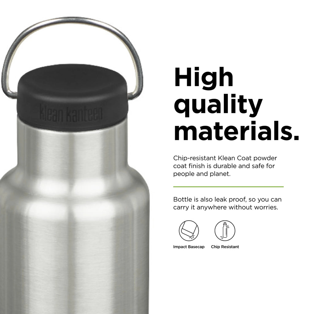 20 Oz Brushed Stainless Insulated Water Bottle G723