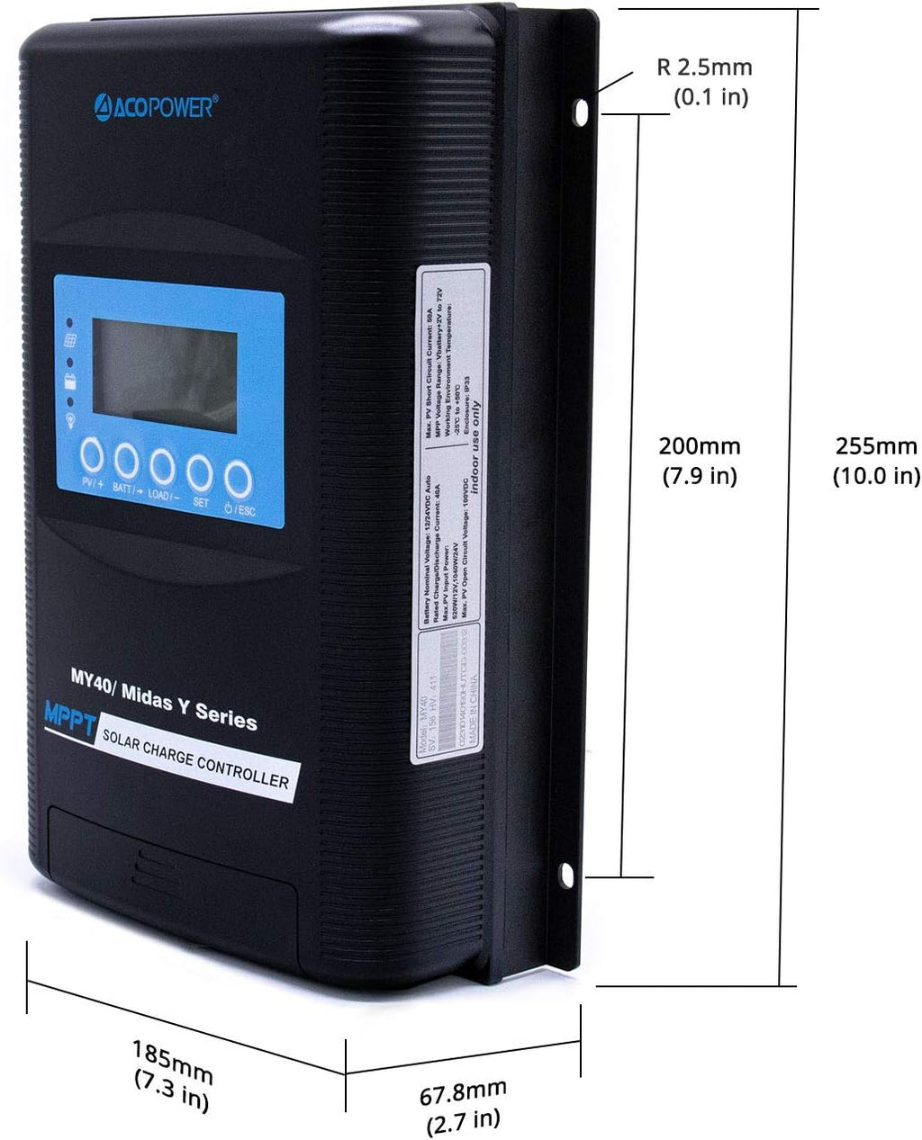 500 Watt Monocrystalline Solar Panel Kit with 40A MPPT LCD Charge Controller H628