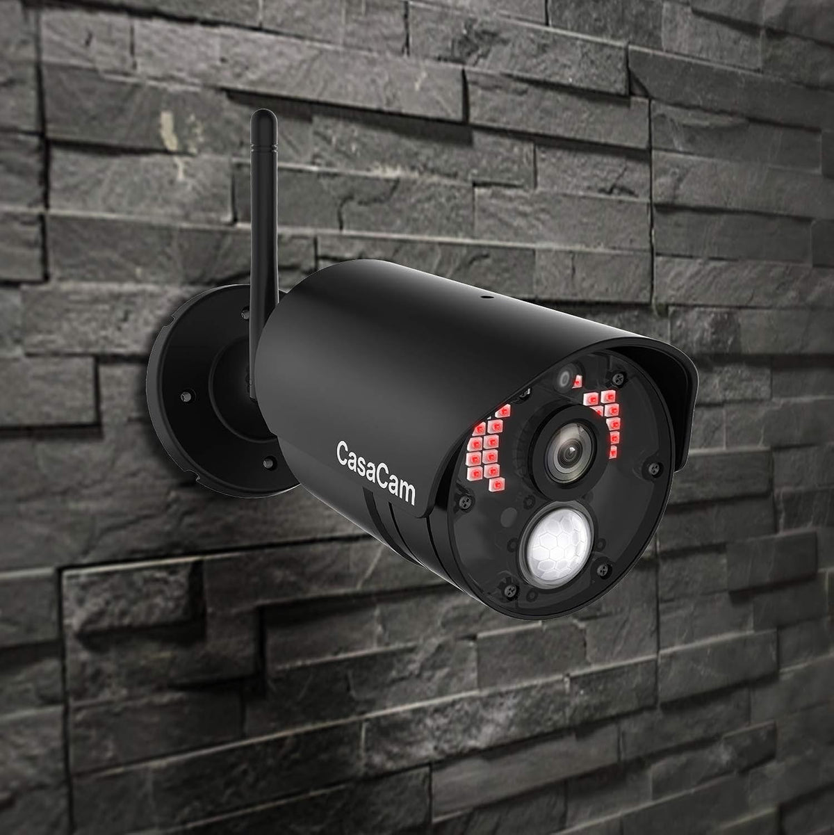 Wireless Security Camera System with 7 Touchscreen and HD Nightvision Cameras, AC Powered (2-cam kit) Z922