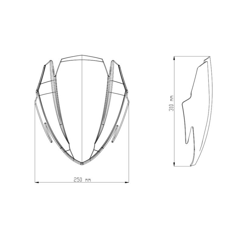 Smoke Windscreen S95850