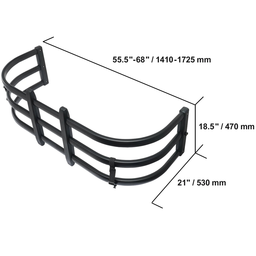 Aluminum Retractable Tailgate Extender, 55.5"-68" B766
